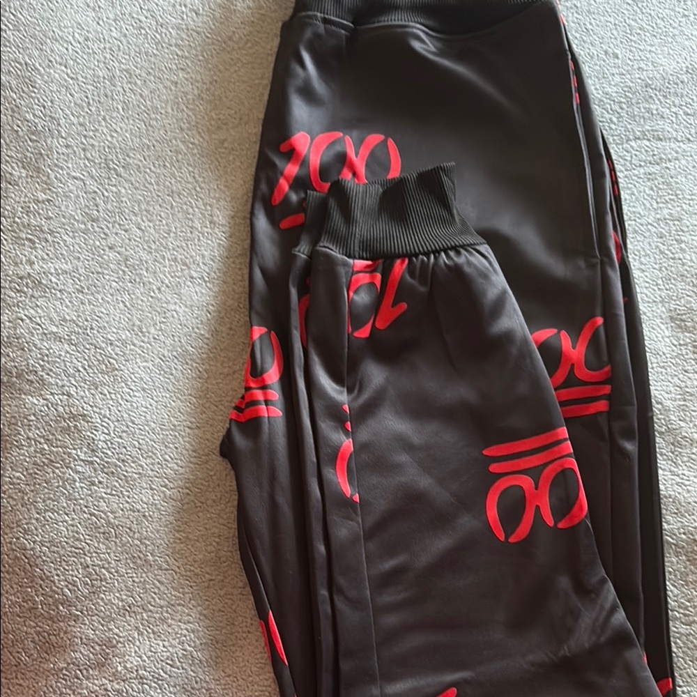 Bold Black And Red Patterned Jacket - image 4